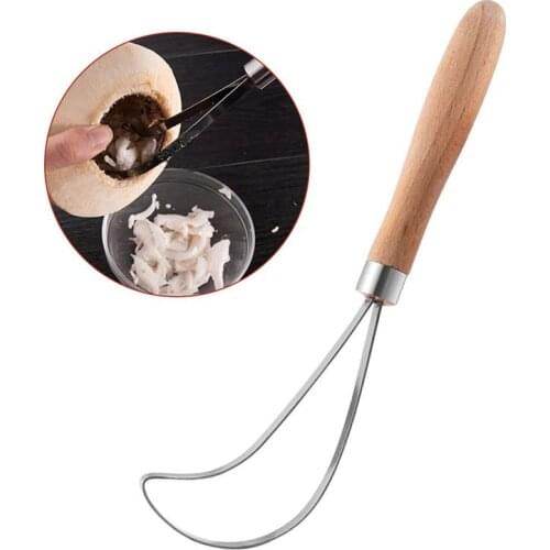 Coconut Slicer Stainless Steel Coconut Meat Stainless Steel Coconut Scraper Coconut Meat Grater Kitchen Gagdets