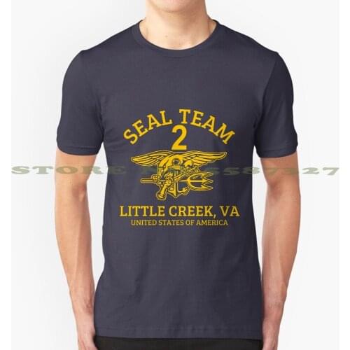 U.S. Navy Seals - Seal Team 2 Fashion Vintage Tshirt T Shirts Seals Us Navy Special Forces Seal Team S E A L Ar 15 M4 M 16