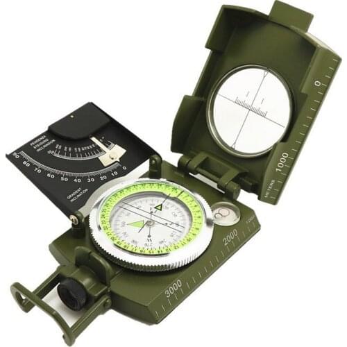 Military Compass Compass Luminescence Geological Compass, Digital Survival Camping Hiking Navigation Outdoor Equipment