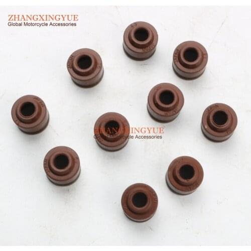 10pc High quality valve oil seal for KYMCO Agility 4T Carry R10 R12 R16 Rs Filly Lx Super 8 Like Vitality 50cc 00122779