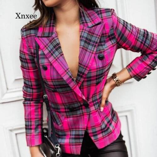 Xnxee Women's Tweed Blazers