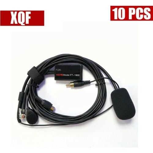 XQF 10PCS Hands microphone speaker 6 pins for Yaesu FT1807 FT1900 FT7800R,FT7900R,FT8800R,FT8900R FT2800 etc car vehicle radio