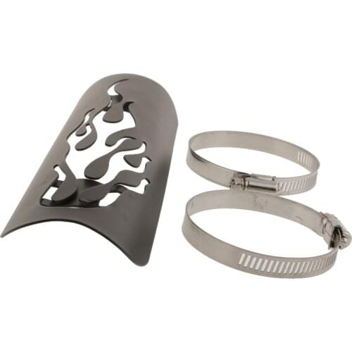 Protective Exhaust Pipe Cover Perforated Output For Cruise Harley In Black