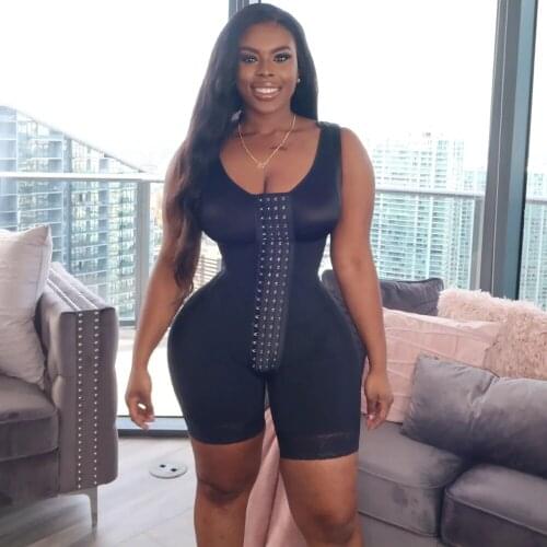 WomenS Corset Tummy Control Hook And Eye Closure Adjustable Breast Support Bodysuit Bodyshaper Post Partum Shapewear