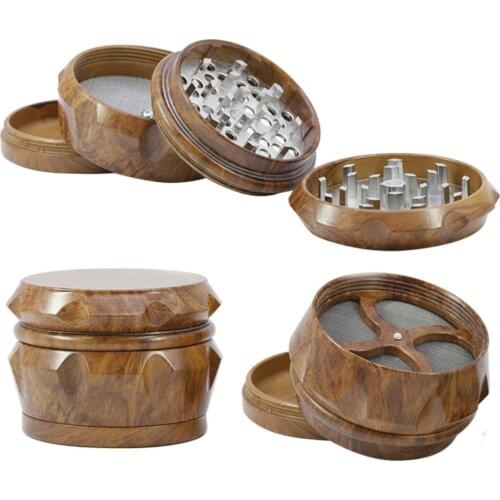 1Pcs Wooden Grinder Herb Smoking Tobacco Crusher Smoking Accessories For Men Cigarette Smoke Cigar Pipe Tool Amoladora