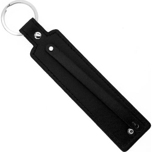 1pc Popular PU leather Key chain with 8mm small belt fit for 8mm slide charm slide letters women men Christmas gifts