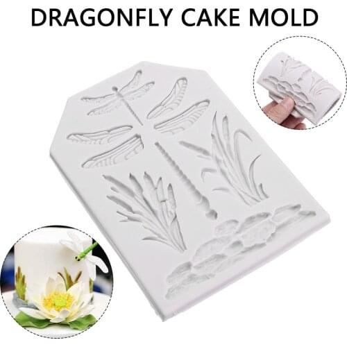 13.6*9.9cm 3D Dragonfly Silicone Mold Fondant Cake Decorating Tools Jewelry Resin Clay Molds For Home Supplies