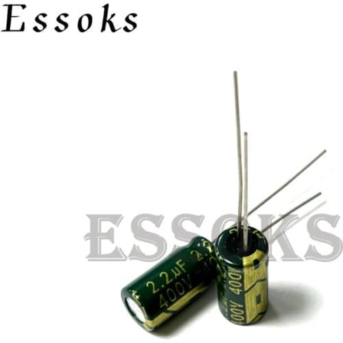 20pcs Electrolytic Capacitor 400V2.2UF 400V 2.2UF 6X12 8X12 mm High Frequency Low ESR Aluminum Capacitors