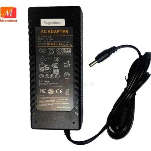 AC DC Adapter 24V 4A Power Supply 96W Adapter Charger Transformer 24V4A For LED Strip Light CCTV Camera With IC Chip