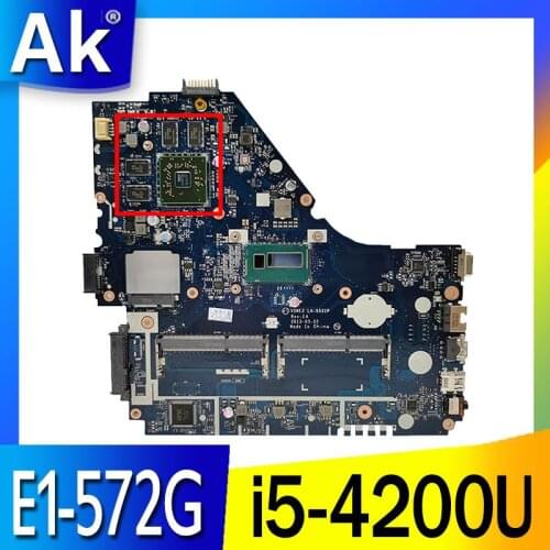 Akemy V5WE2 LA-9531P REV 1A NBMFP11005 NB.MFP11.005 For acer aspire E1-572G laptop motherboard core i5-4200U 8670M Graphics