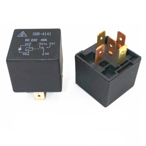 HOT NEW CAR 24V relay SHR-4141 SHR 4141 SHR4141 24VDC DC24V 24V 40A 5PIN