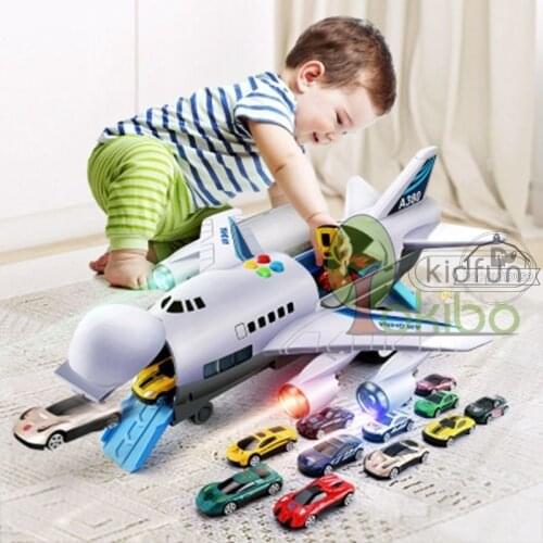 Toy Aircraft Music Story Simulation Track Inertia ChildrenS Toy Aircraft Large Size Passenger Plane Kids Airliner Toy Car