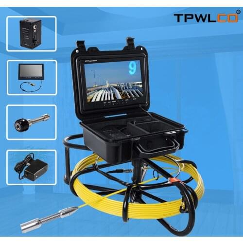 Sewer Camera 20M 30M 40M 50M Snake Cam Video 9 Inch LCD Display Pipe Inspection Equipmentl