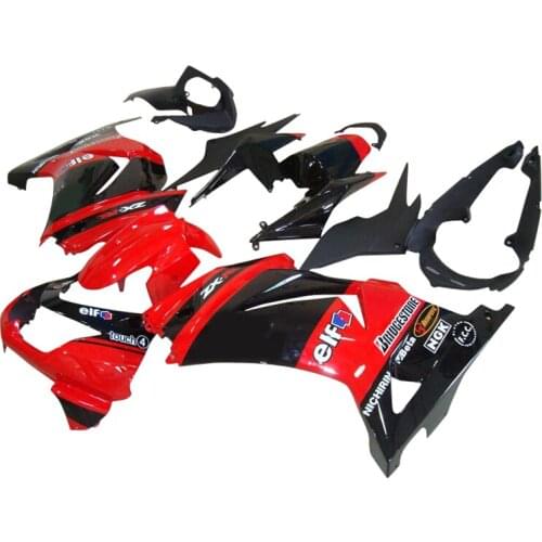 Customize road racing fairings kit for Kawasaki 2008 2010 2014 Ninja 250 EX250 08 11 14 ZX 250R red black injection fairing kits