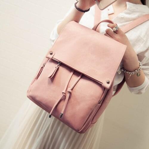 Square Fashion Women Canvas Backpack Traveling Shipping Bags School Girl Female Backpack Candy Color Free Shipping BP0020