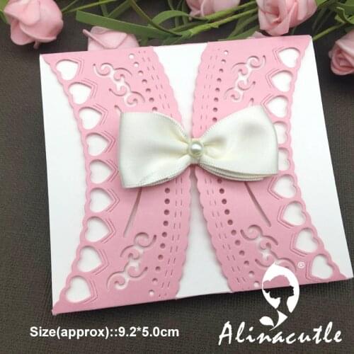 METAL CUTTING DIES cut die alinacraft heart necklace border edge Scrapbook paper craft album card punch knife art cutter die