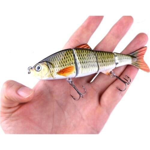 Multi-section Simulation 12cm/16.8g 6# High Carbon Steel Hooks Fishing Lures Artificial Bait