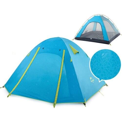 【New store 】 P Series Classic Camping Tent 210T Fabric For 4 Persons UPF 50+ NH18Z040-P Naturehik