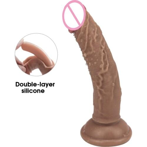 New Skin Feeling Realistic Dildo With Suction Cup Silicone Penis Small Dildo Strap On For Women Female Masturbation Dick Sex Toy