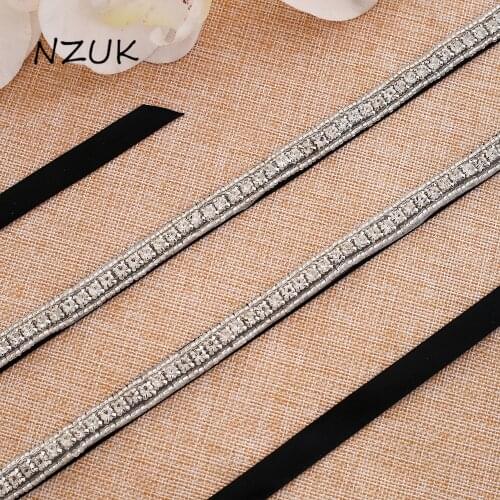Diamond Wedding Belt Woman Crystal Belt Handmade Silver Rhinestones Wedding Sash Belt For Bridal Dress Y117S