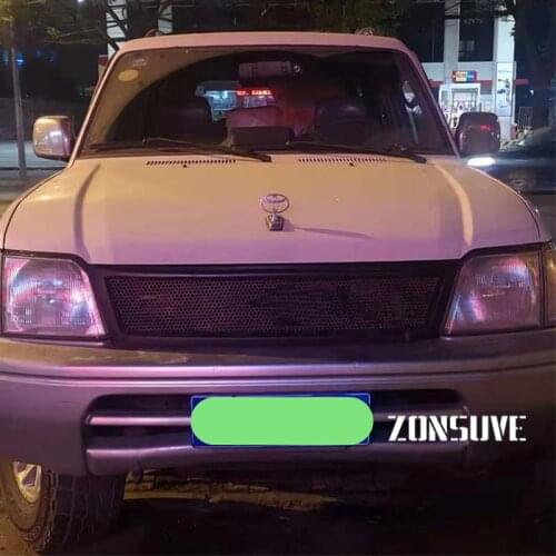 Body Kit Refitting Grill Accessories Carbon Fibre Racing Grille Use For Toyota Land Cruiser Prado LC90 LC95 2700 3400 1996--2002