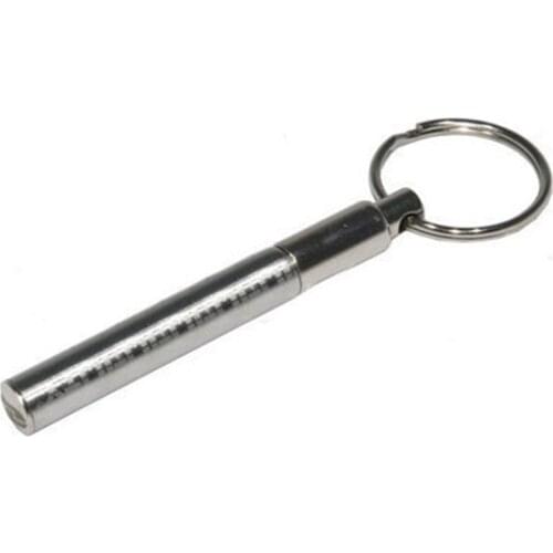 Portable Stainless Steel Telescopic Function Ballpoint Pen Metal Key Ring Stress Relief Keychain Tools