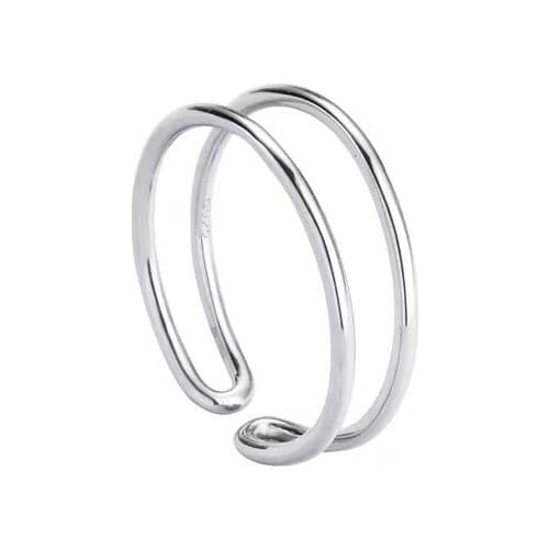 POTCET Womens Openable Ring Geometric Fashion Retro Hip Hop Personality Party Jewelry