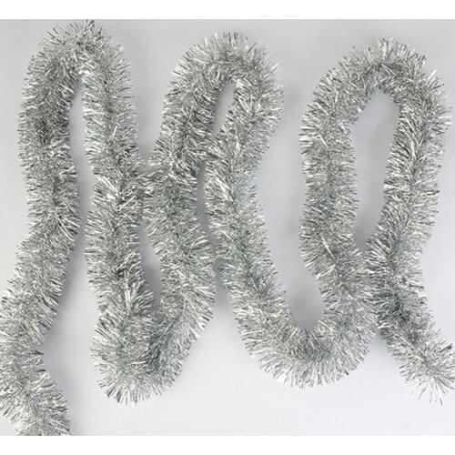 500cm Practical Tinsel Wreath Hanging Ornament Long-lasting Tinsel Garland Decor Beautiful for Garden