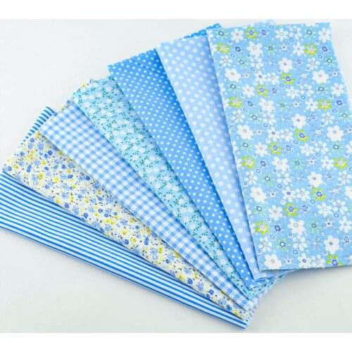 Booksew Bed Sheet 7PCS/lot Cotton Fabric Floral Fat Quarters Quilting Toys Patchwork Clothing Curtain Tilda Sewing Tissu