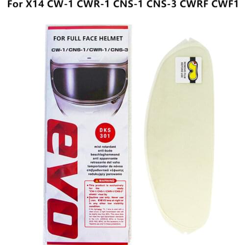 Helmet Anti Fog Film for Visors Helmets X14 CW-1 CWR-1 CNS-1 CNS-3 CWRF CWF1 Motorcycle Helmet Accessories Helmets Visor Sticker