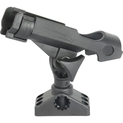 360 Degree Rotation Adjustable Fishing Rod Pole Mount Stand Bracket Holder for Kayak Canoe Boat Fishing Rod Base Bracket ASD88