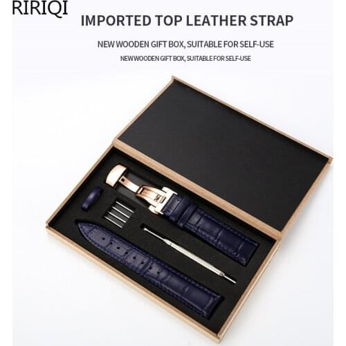 Genuine Leather Watch Band Strap Stainless Steel Butterfly Clasp 12mm 13mm 14mm 15mm 16mm 17mm 18mm 19mm 20m 21mm 22mm Watchband