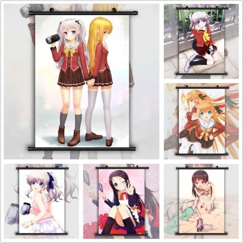 WTQ Charlotte Tomori Nao Nishimori Yusa Ayumi Retro Poster Canvas Art Anime Posters Wall Decor Poster Wall Art Picture Home Deco