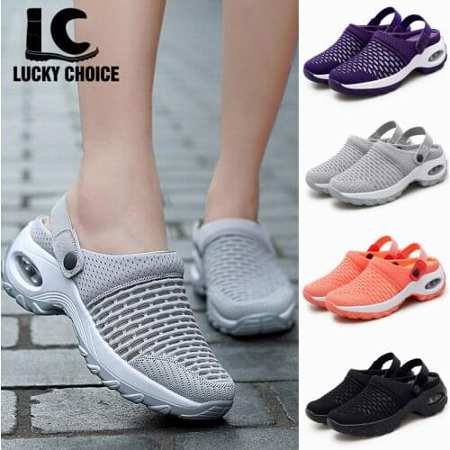 Women Shoes Casual Cushion Sandals Non-slip Platform Sandal For Women Breathable Mesh Outdoor Walking Slippers platform shoes