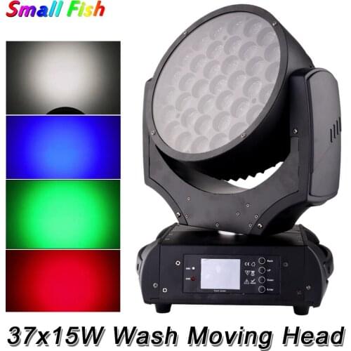 Super-Slim ROBIN 600+ LED Wash 37X15W RGBW 4IN1 LED Moving Head Wash Lights Good For Party Wedding Carnival Discos Free Shipping
