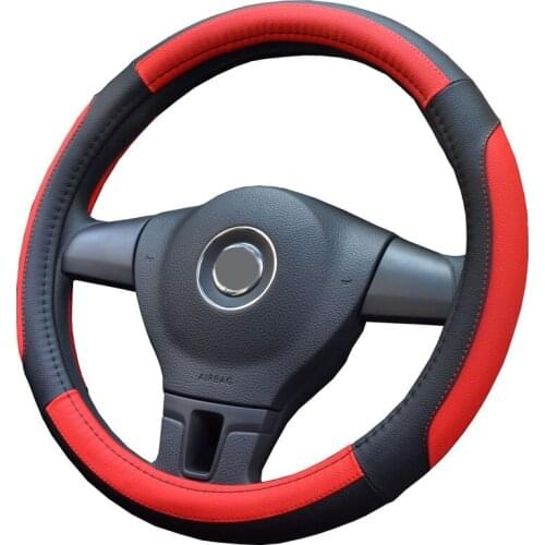 Universal Car Steering Wheel cover 38CM/15'' Protection Automotive Car Accessories Multicolor Leather braid on Steering Wheel
