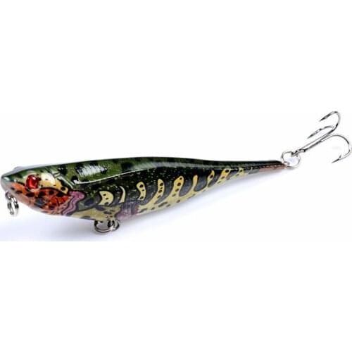 1PCS 10g 10cm Lure Wobbler Winter Fishing Whopper Plopper Jerkbait Sea YUZI Popper Goods For Fishing Hard Jigging Lure Minnow