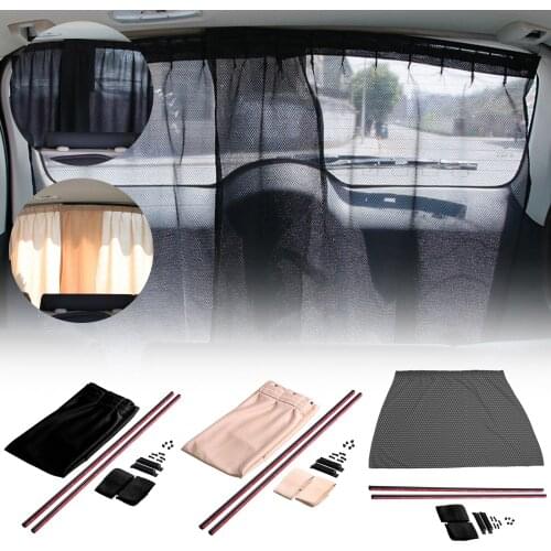 1Pair Universal Car SUV Window Curtain UV Sunshade Visor Kit Rear Window Sunshade Exterior Accessories Car Accessories