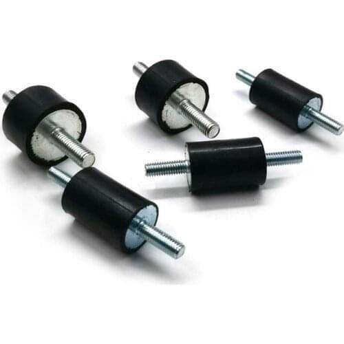 1pcs M16x46mm shock absorber screw bolt 100mmx50mm middle rubber double head thread nail damping pad screws bolts column nails