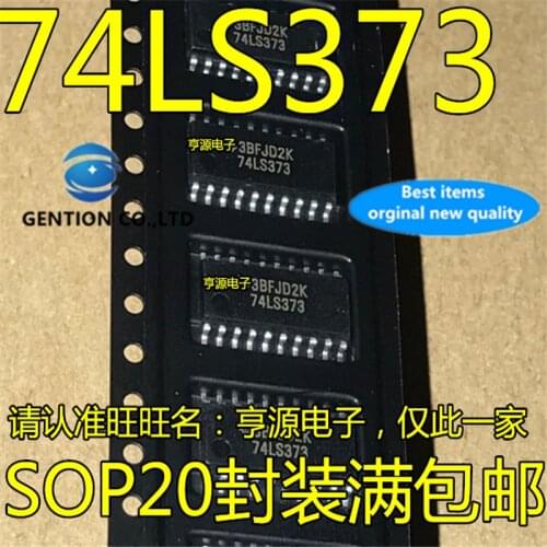 10Pcs SN74LS373NSR Narrow body 5.2MM 74LS373 SOP-20 Eight three state latch in stock 100% new and original
