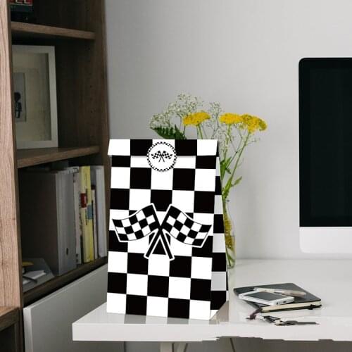 12pcs Race Car Racing Treat Boxes Gift Bags Candy Wrapping Birthday Party for Boy Decoration Baby Shower Event Festival Decor