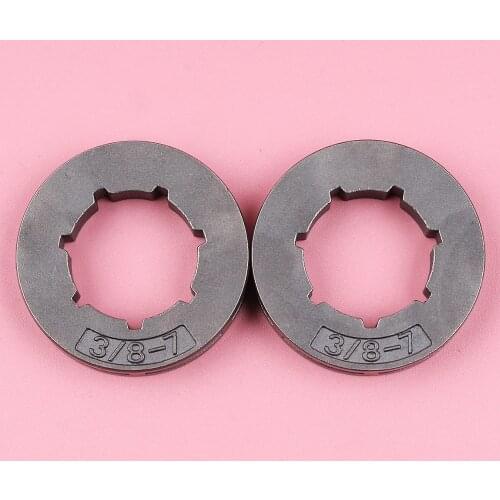 2pcs/lot 3/8 7 Teeth ID 19mm Small Spline Sprocket Rim For Dolmar 109 110 111 115 115i Makita DCS430 DCS4300 DCS520i Chainsaw