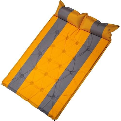 Outdoor Camping Automatic Double Stitching Inflatable Cushion Thickening Widening Camping Picnic Mat Sleeping Pad