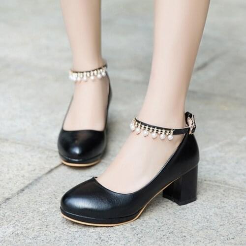 White Women Wedding Shoes Crystal Preal Ankle Strap Bridal Shoes Woman Dress Shoes Seay Pumps Sweet Party Shoes rgty6