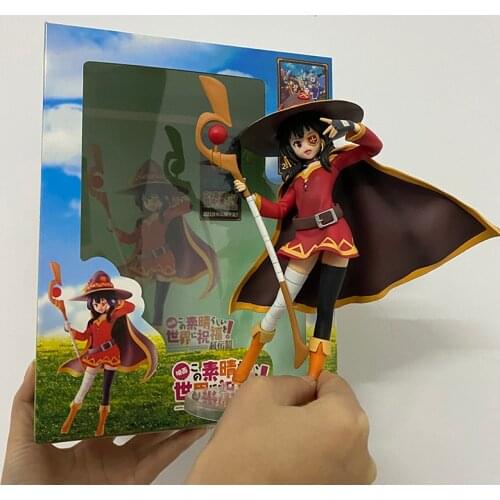 Gods Blessing On This Wonderful World Wizard Anime 1/8 Scale Painted Figure Costume Version Megumin Action PVC Figure Toy 21cm