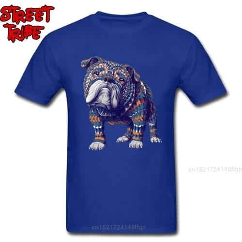 Cotton Men T-Shirt English Bulldog Color Tshirt Fit Mens Tees Pitbull Dog Print Tops Mexico Artist Designer T Shirt Terrier Cult