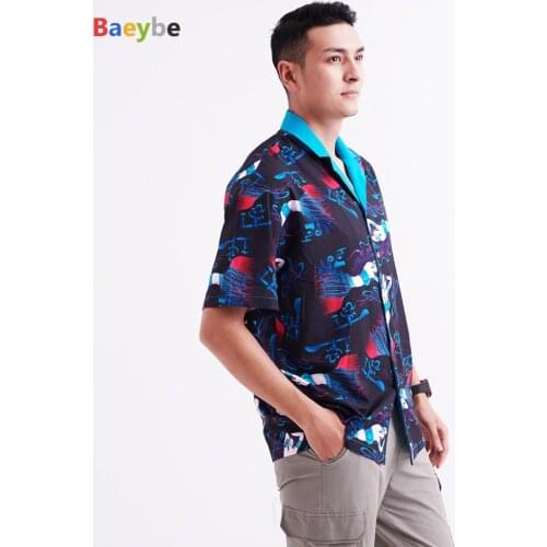Classical Beauty Hawaiian Shirt Men Women HIp Hop Chemise Homme Camisa Masculina Printed Cotton Shirt for Men