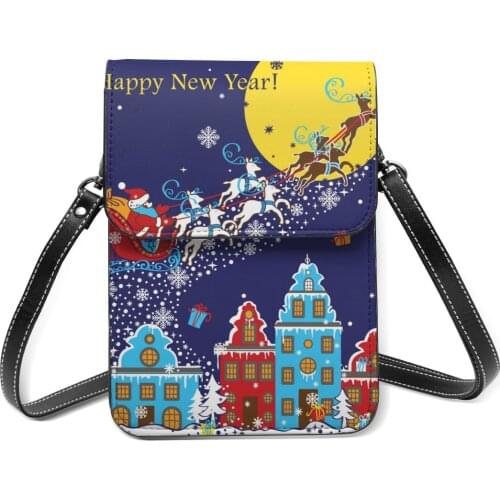 Fashion Woman Shoulder Bag Santa Claus Coming To City Ladies Small Bag Wild Simple Female Daily Messenger Bag