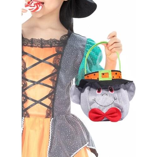 Cartoon Halloween pattern Non-woven Handbag Trick or Treat Candy Bags kids Children Gift Bag Home Party Decoration