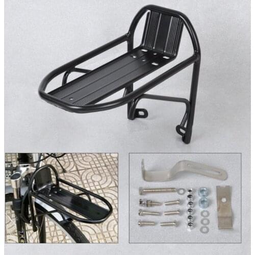 New Aluminum Alloy MTB Road Bike Bicycle Front Rack Carrier Panniers Bag Carrier Luggage Shelf Cycling Bracket Durable & Sturdy